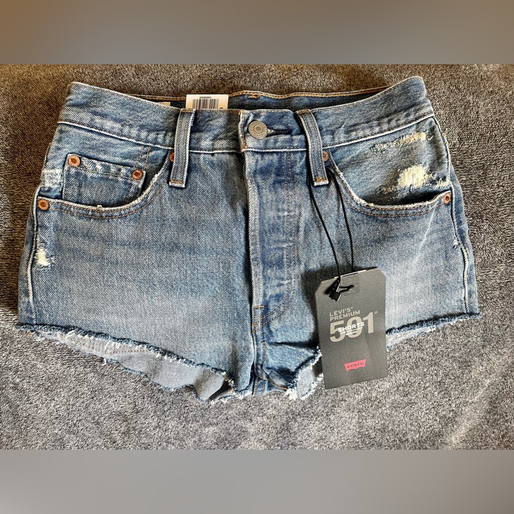 Levi’s 501 Micro Non Stretch Shorts Size 24 NWT